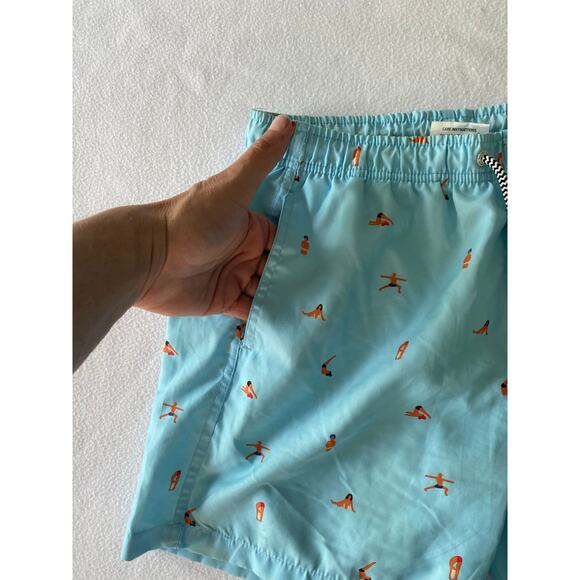 BOARDIES APPAREL Men’s Medium Yoga Poses Mesh Swim Shorts Quick Dry Drawstring - Picture 2 of 15